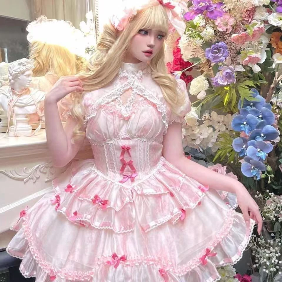 【源头工厂】原创初恋奶甜蓬蓬蛋糕公主洋装lolita洛丽塔连衣裙萝莉