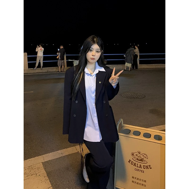 黑泽玄七微胖mm 萨维尔街霸西装”品牌西装百搭休闲面料98223D9016