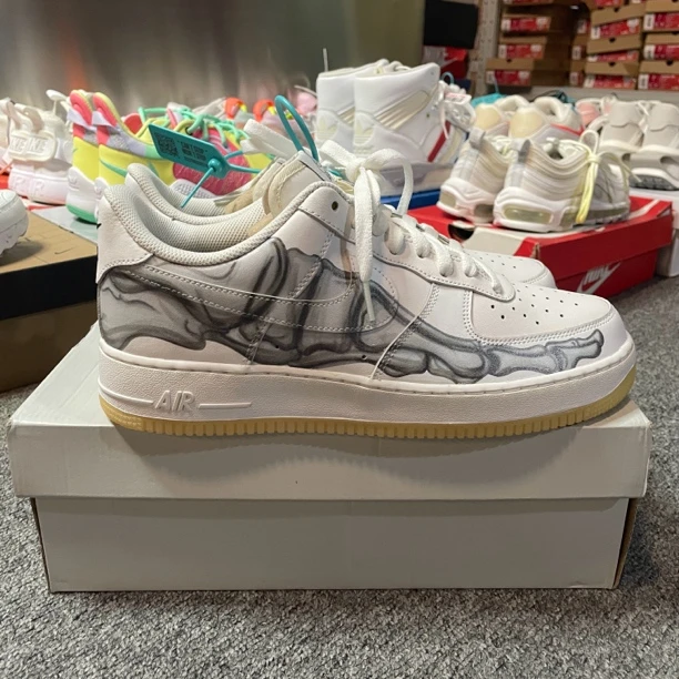 正品44.5码，Nike Air Force 1 空军透视骨骼全新鞋底氧化正价4090
