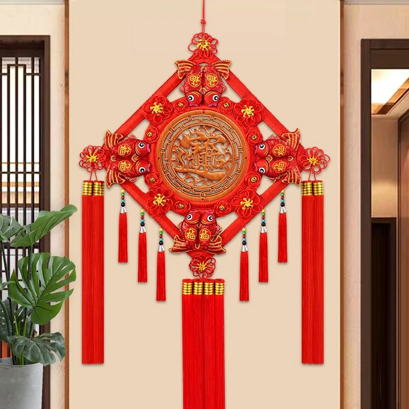 2024年龙年新款中国结高档挂件玄关走廊电视墙开业乔迁新春装饰