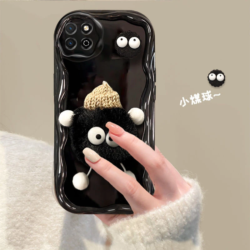 适用毛绒绒公仔荣耀畅玩20手机壳KOZ-AL00硅胶ins风防摔女款卡通