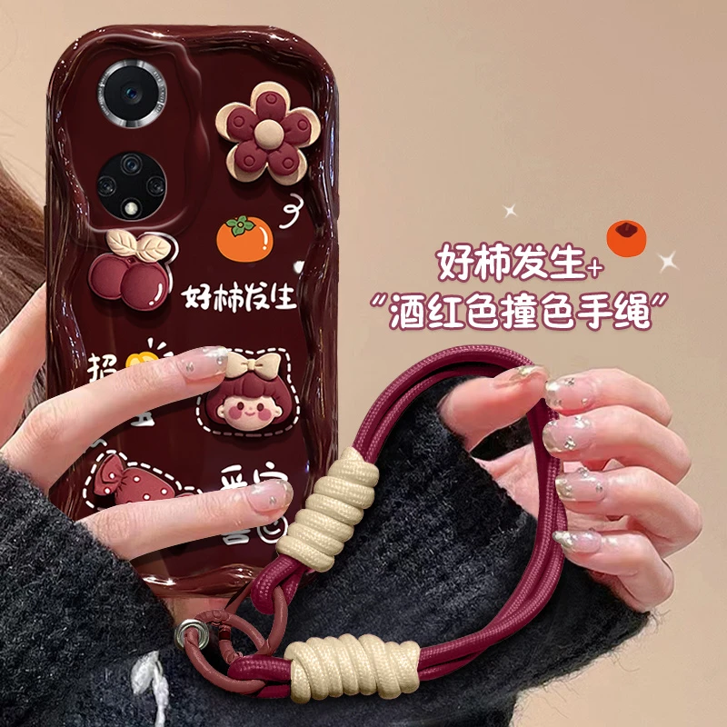 适用好柿发生女孩华为nova9手机壳NAM-AL00卡通新款个性ins风硅胶