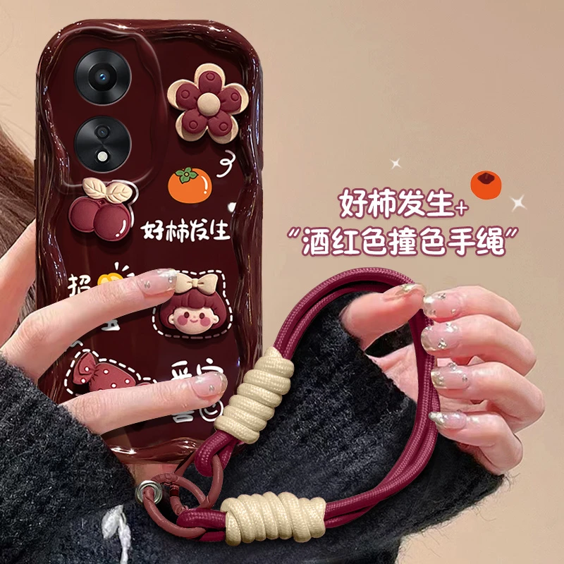 适用好柿发生女孩oppoa1pro手机壳PHQ110硅胶个性防摔卡通ins风女