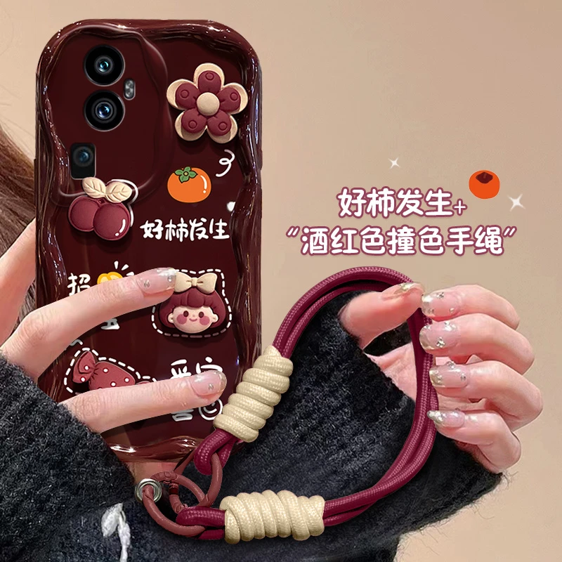 适用好柿发生女孩opporeno10pro手机壳PHV110卡通新款ins风硅胶男