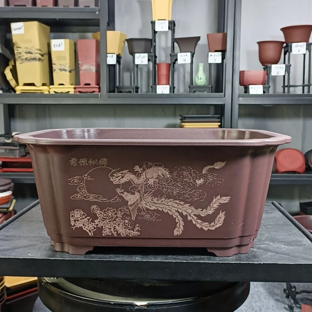 【闪购商品】复合15cm以下2只31cm抽角马槽盆（前程似锦）