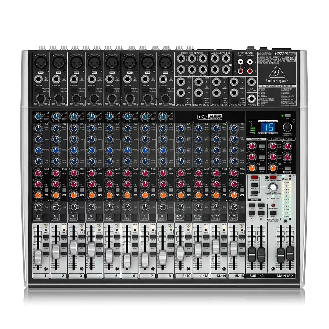 BEHRINGER/百灵达X2222USB 16路专业舞台演出调音台声卡高端效果