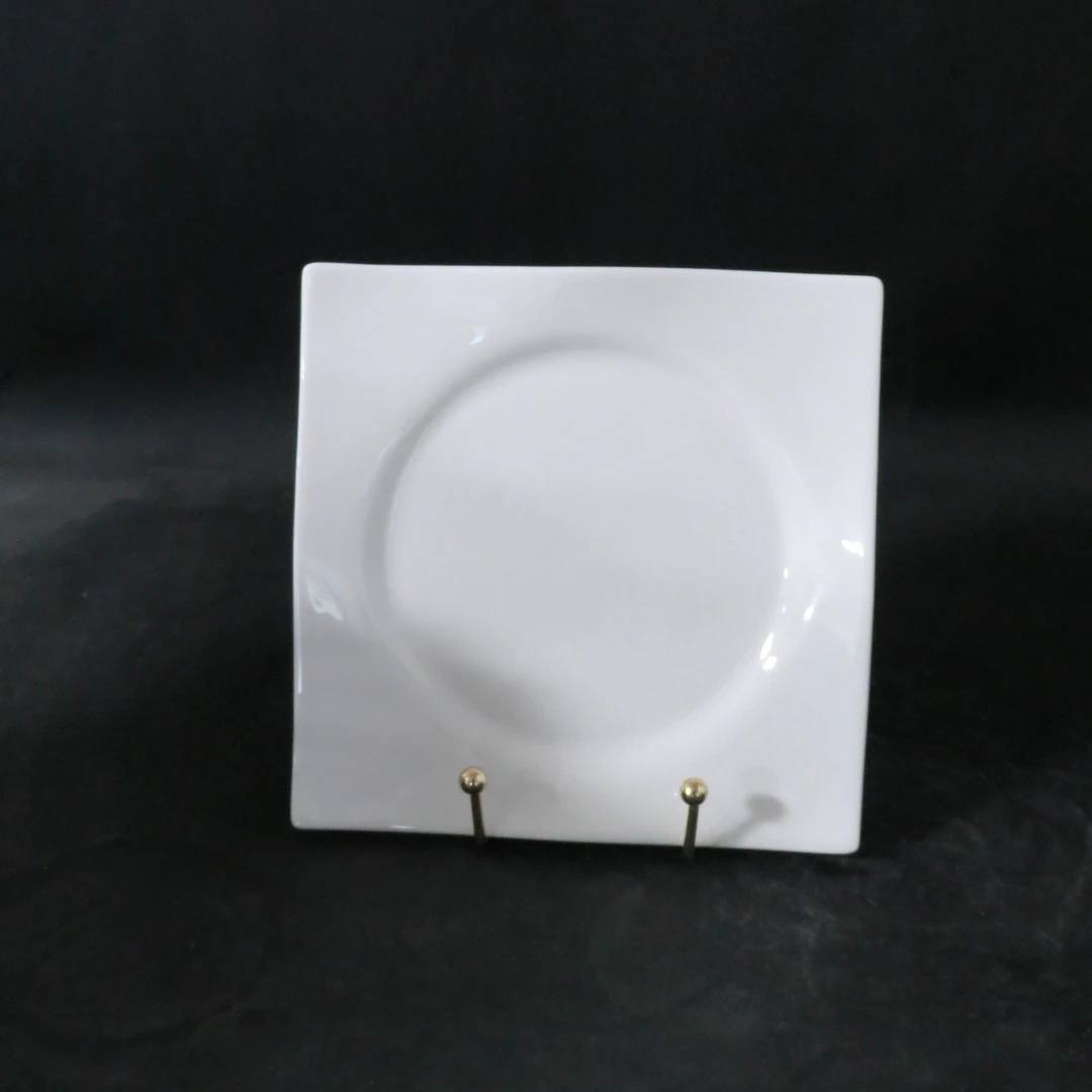 【V家】20.5cm 四角盘 高温瓷拍一发二