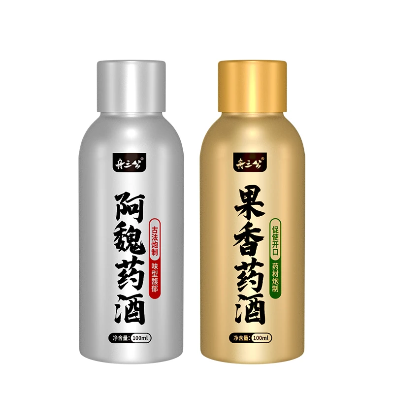 舟三公秘制鱼饵添加剂果香阿魏药酒黑坑鲫鱼鲤鱼老猾鱼饵料味型