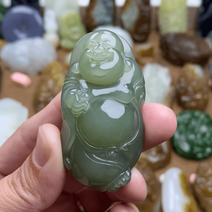 和田玉颈饰未镶嵌黑***a