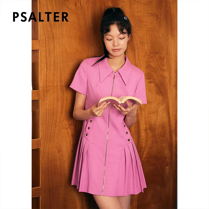 【粉黛佳人】PSALTER诗篇polo裙女士气质时尚休闲夏季连衣裙
