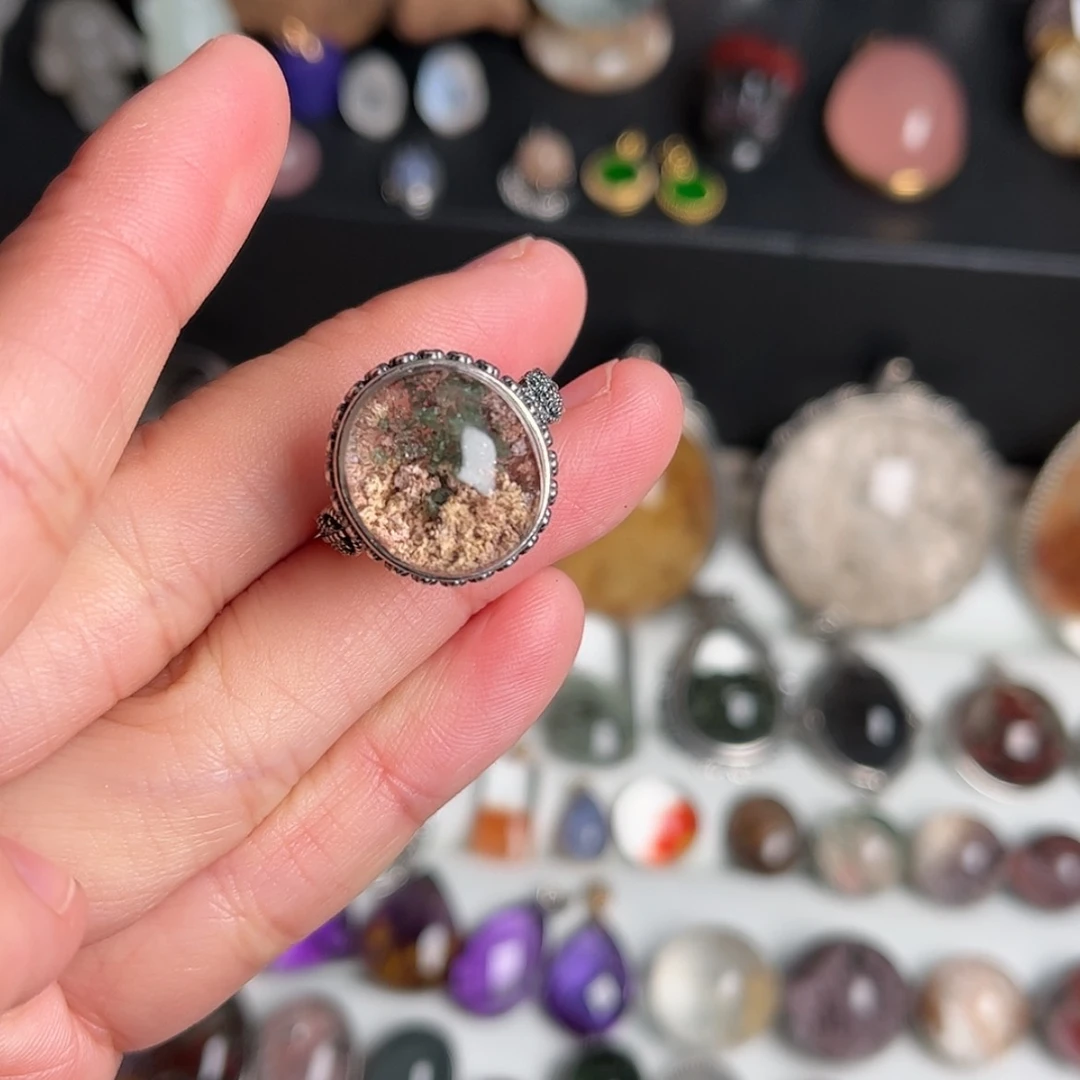 【闪购商品】水晶戒指银S925镶嵌潘****u