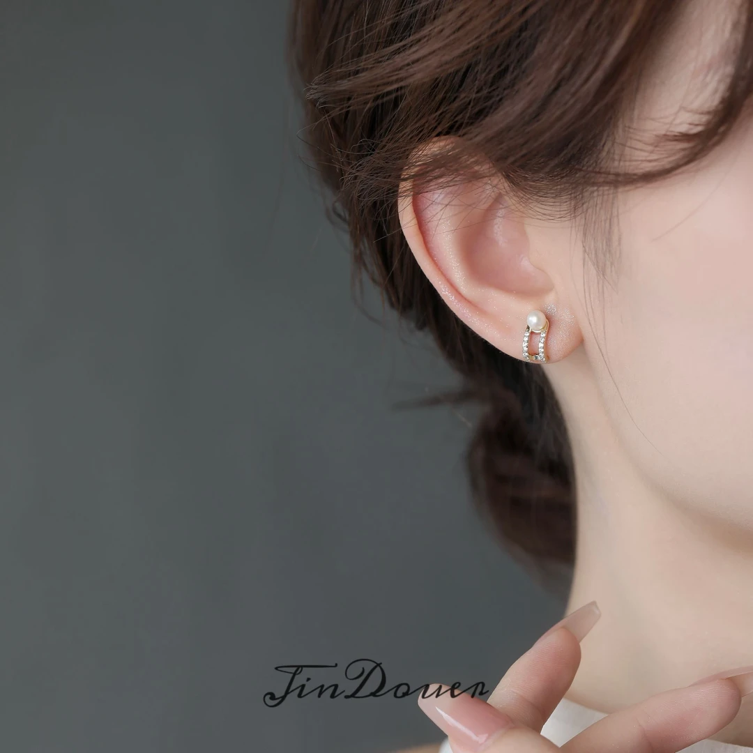 铜合金耳饰 【半糖】精致简约气质珠珠高级感小耳垂耳钉D212