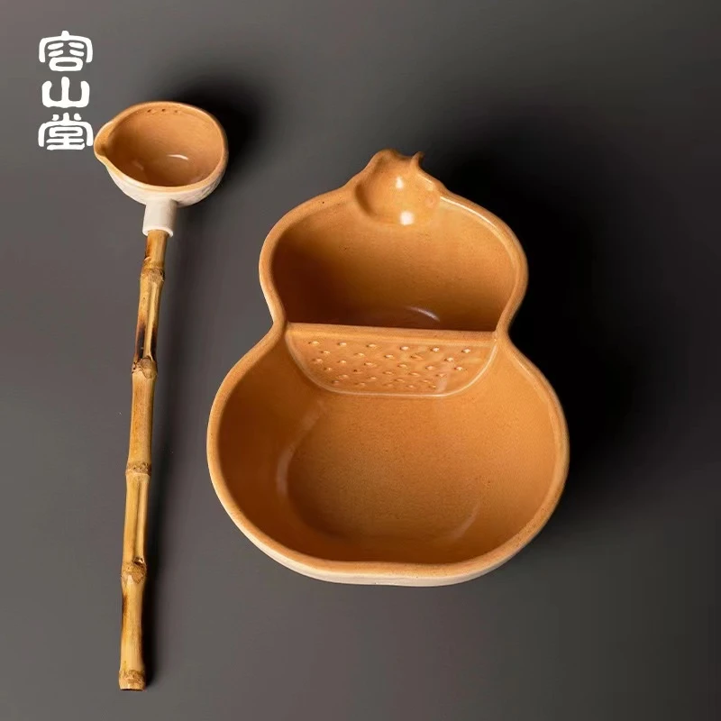 督茶府【吻白】●梅占古树白茶100克装赠福禄双全罐罐茶葫芦煮茶碗