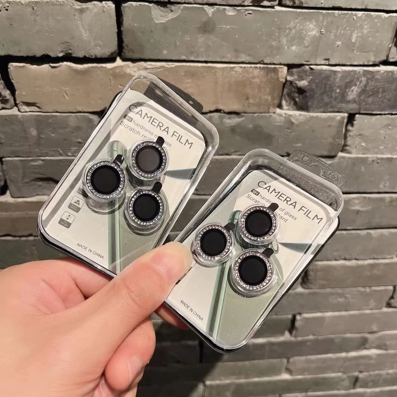 闪钻镜头膜适用苹果15后摄保护贴iPhone14Promax防刮13高清12贴膜