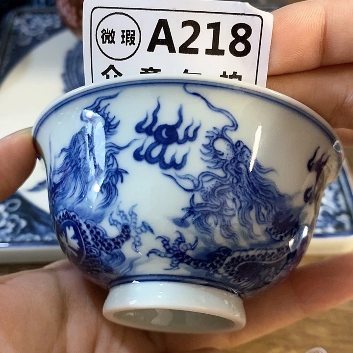 杯青花手工手绘杯