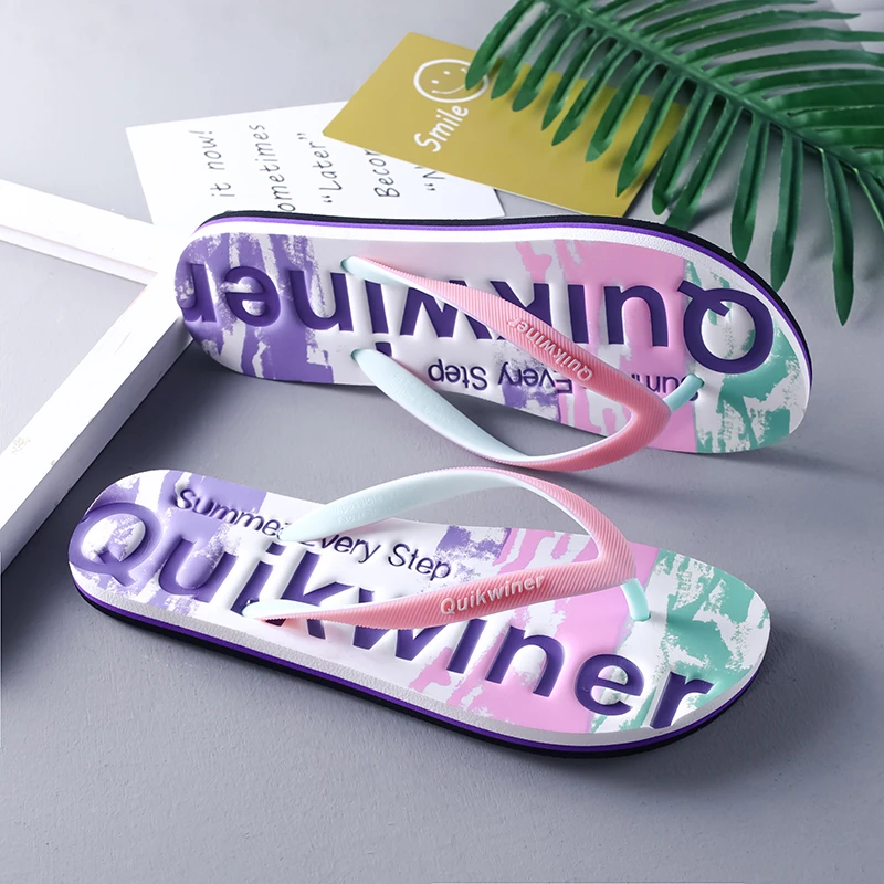 人字拖女厚底夏季新款时尚休闲防滑夹脚拖沙滩情侣网红软底凉拖鞋