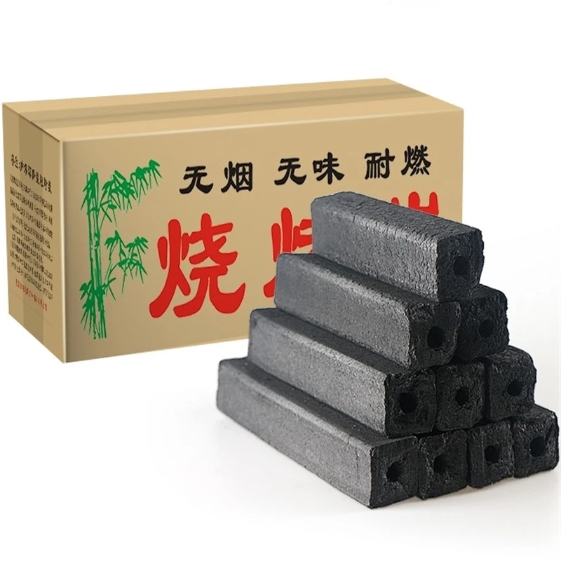 商用高温竹炭烧烤滴油不起火木碳无烟烤肉耐烧户外植物家用煮茶炭