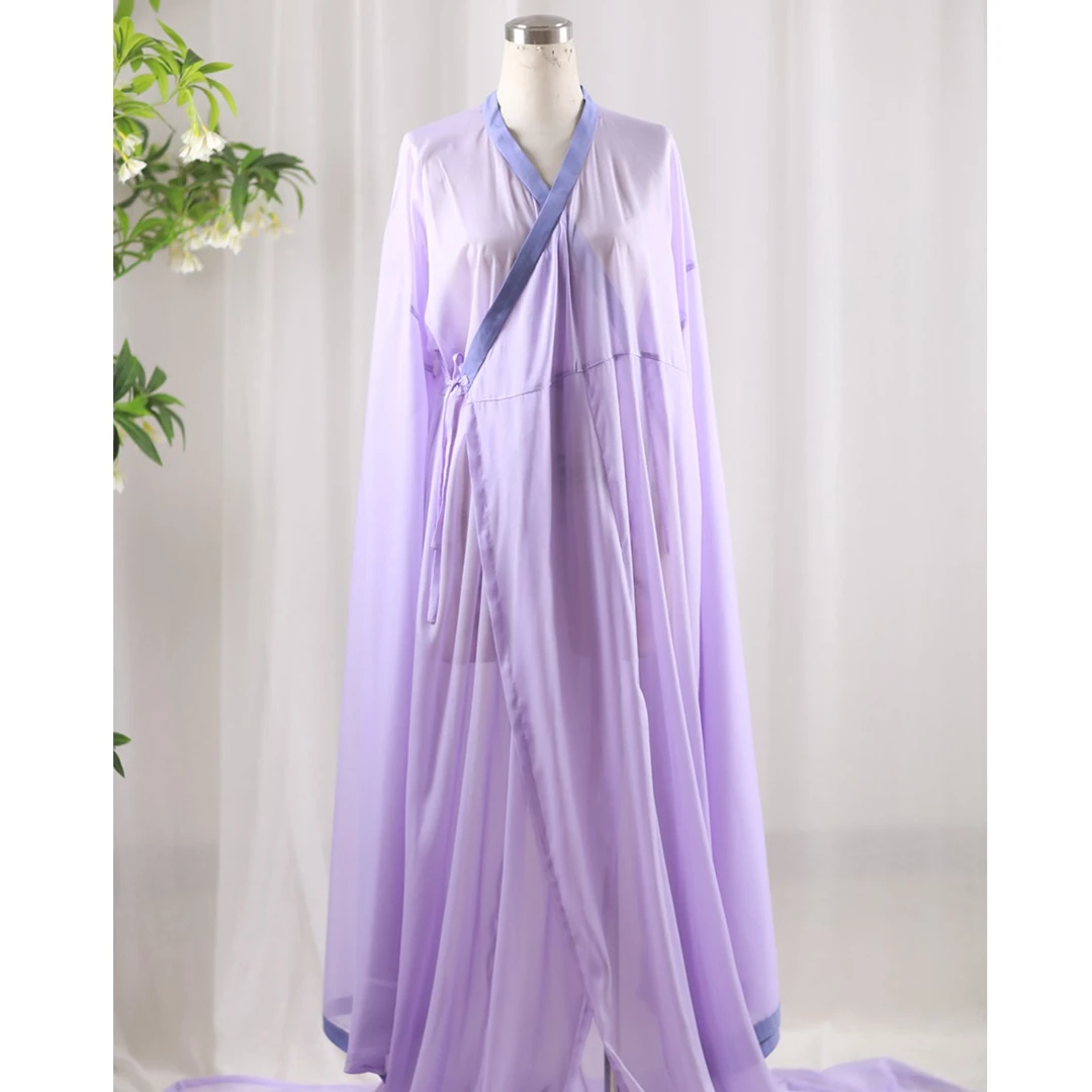 【长歌行】 华姿仪赏原创汉服  拖尾刺绣直裾战国袍