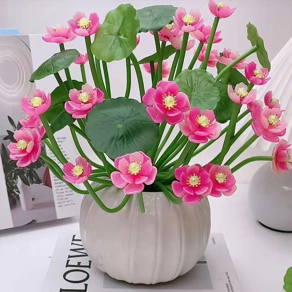 【送防摔花瓶】仿玉款贵妃荷花 手工DIY材料包