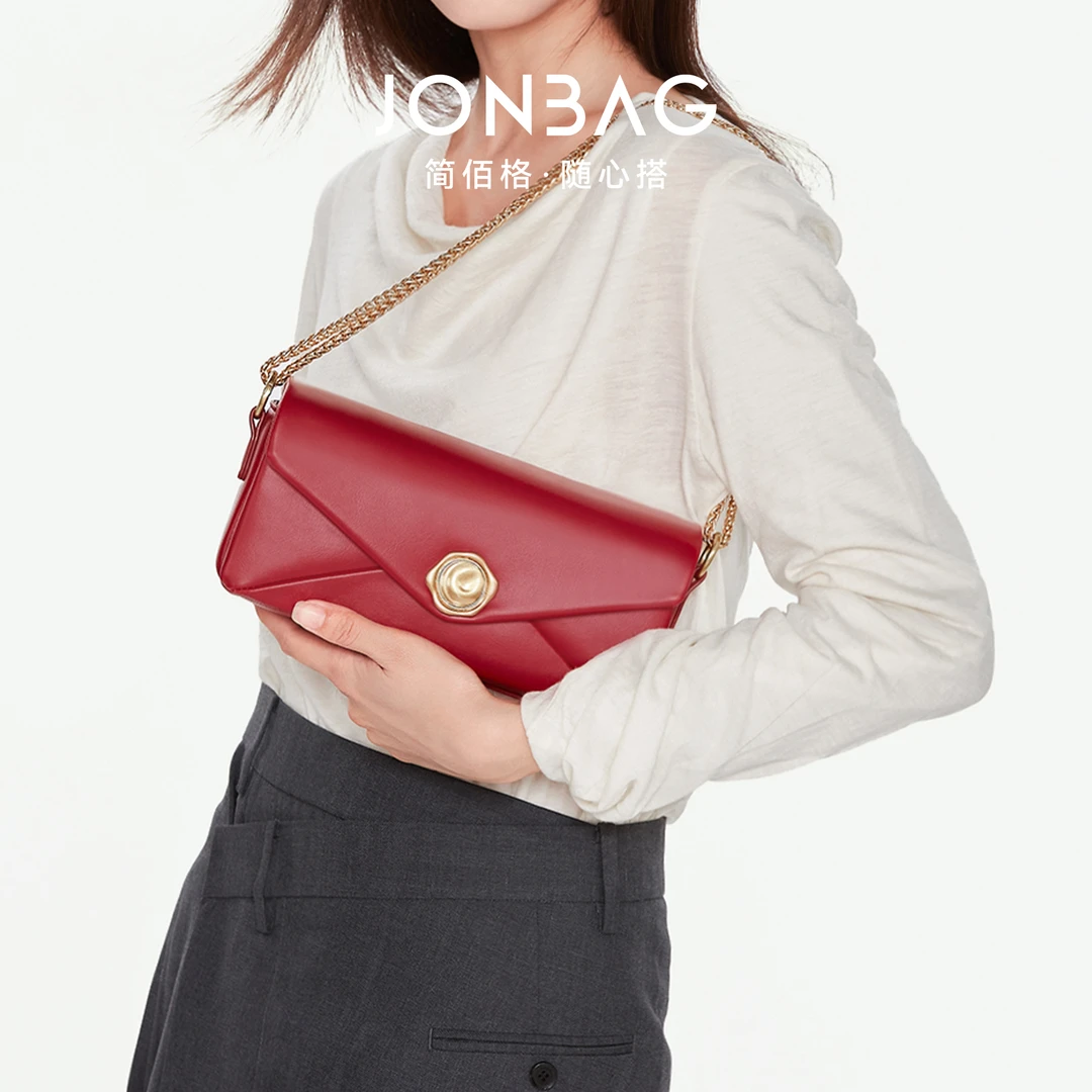 简佰格信封包链条腋下法棍包时尚百搭法式气质2025新款母亲节礼物