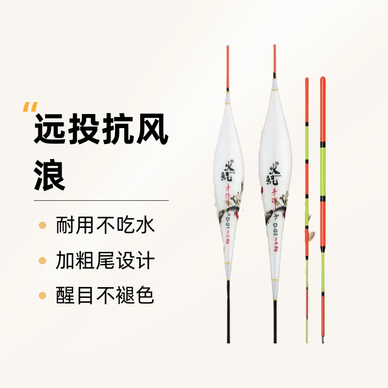 火鲲纳米大物漂加粗醒目远投抗风浪胡库深水大吃铅浮漂草鲢鳙鱼漂