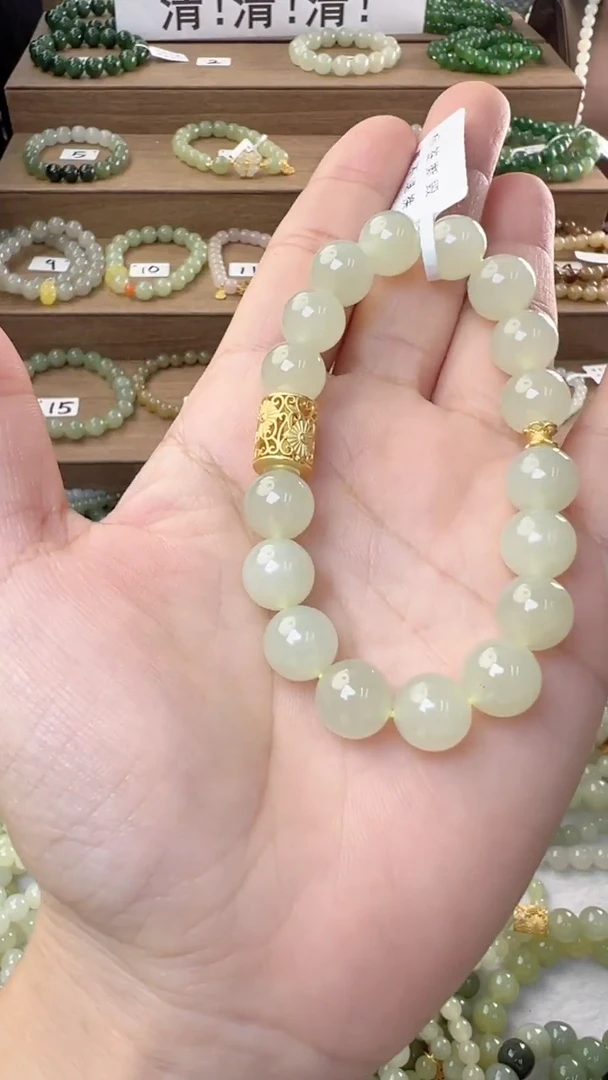 【闪购商品】和田玉手串未镶嵌10m晴水手串