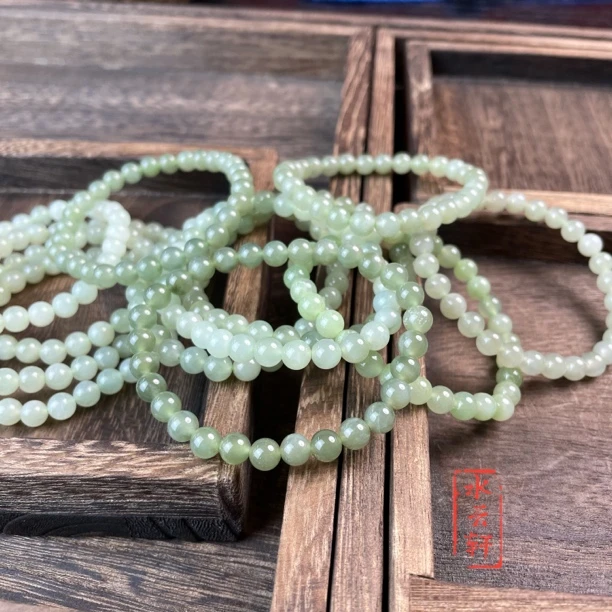 6m晴水素串和田玉手串(多样性发一串，微微瑕，不接受差评，福利品)