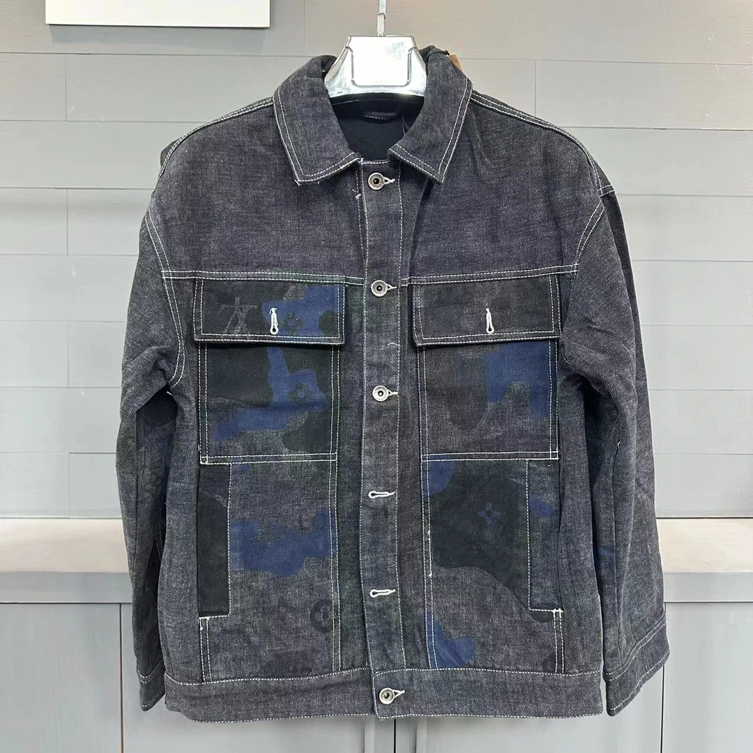 2023新款潮牌时尚潮流舒适百搭简约秋冬季百搭男士休闲牛仔外套