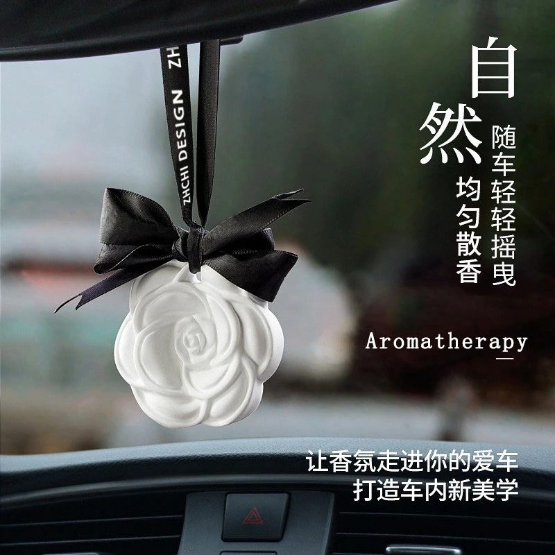 山茶花香薰火石膏车载香氛挂衣柜除异味卧室卫生间持久留香淡清香