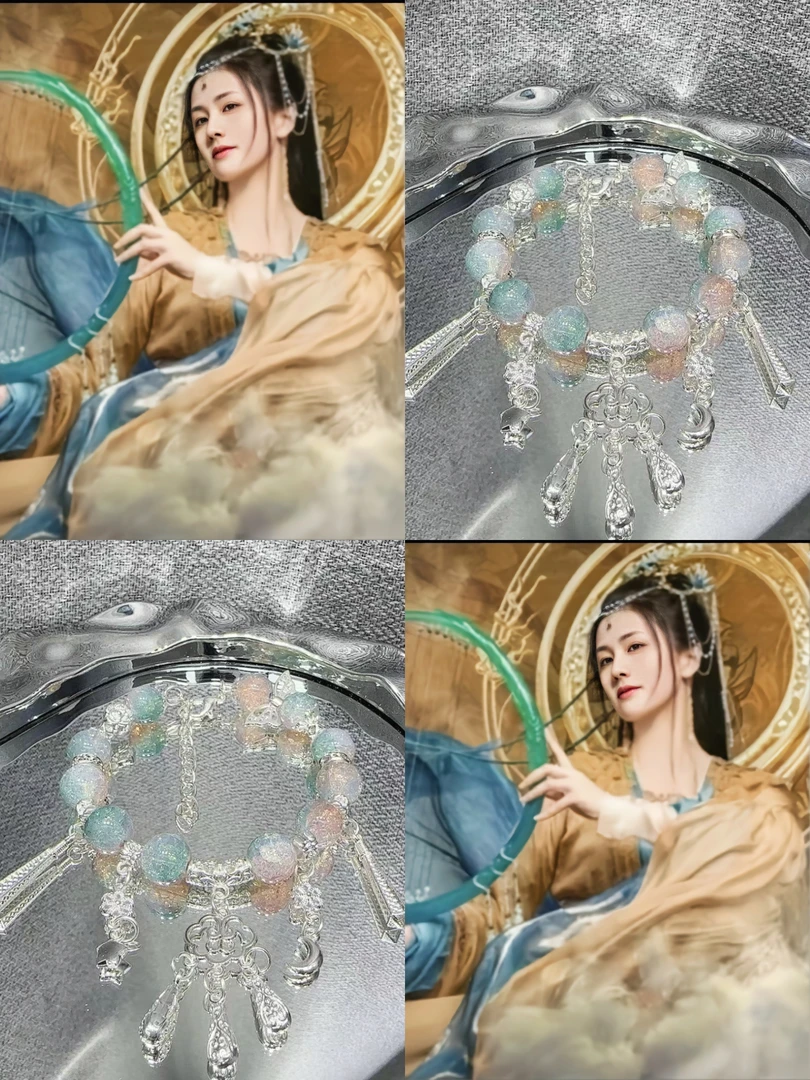 【1-100扣号选款】记忆钢圈重工古银diy串珠手链