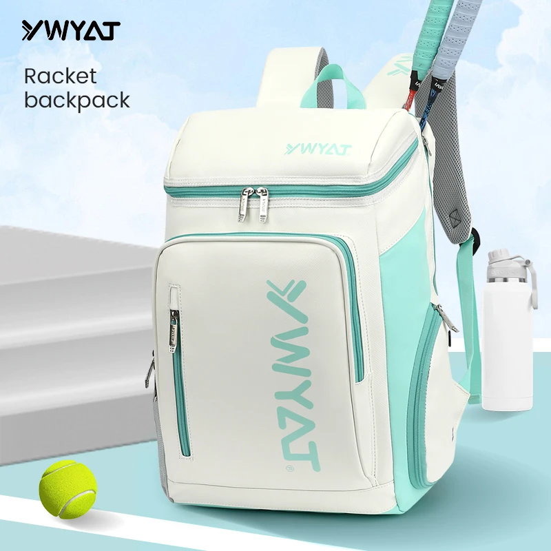 YWYAT2024新款专业羽毛球包双肩包2-4支装超大容量独立鞋仓男款女