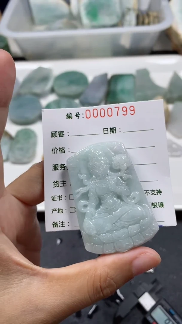 【闪购商品】翡翠颈饰未镶嵌料子