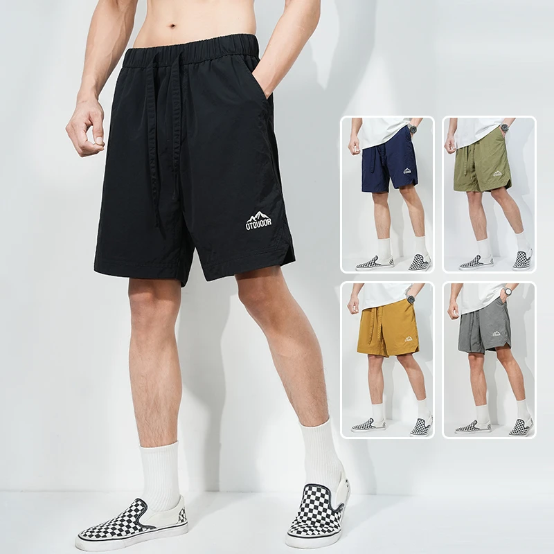 夏季男士速干宽松透气百搭清凉五分短裤运动沙滩跑步短裤