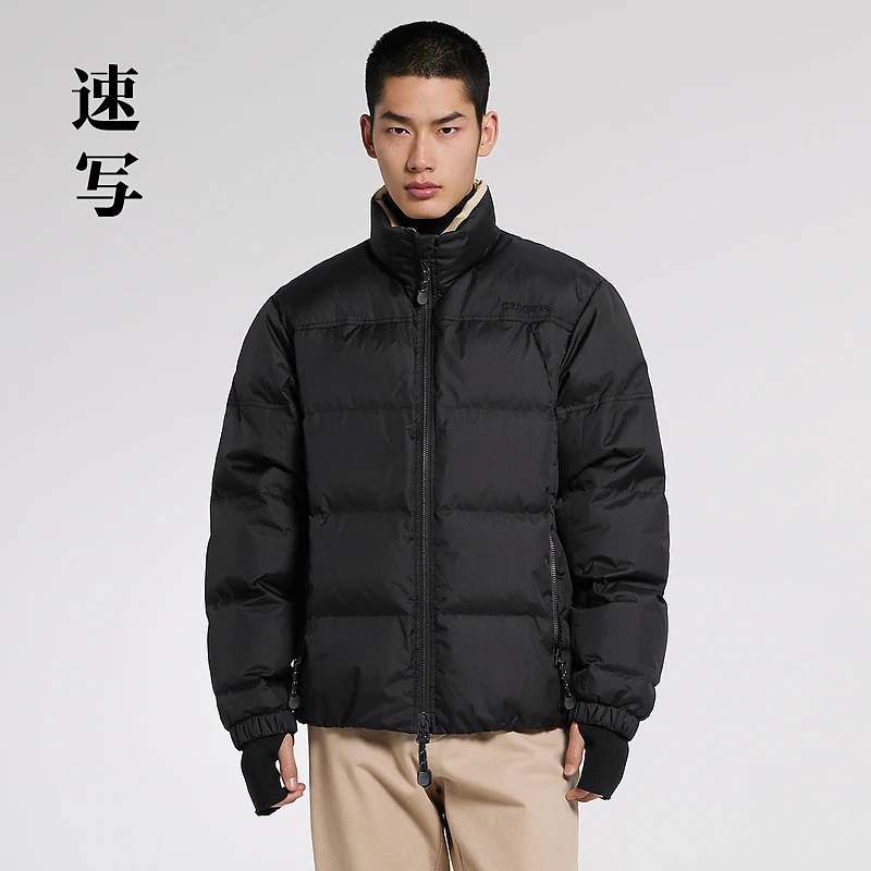 速写男装秋冬羽绒服宽松保暖百搭休闲简约复古休闲外套9NBC11670