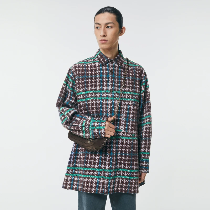 速写男装秋季新款风衣中长款简约休闲通勤男士翻领外套9L8914080