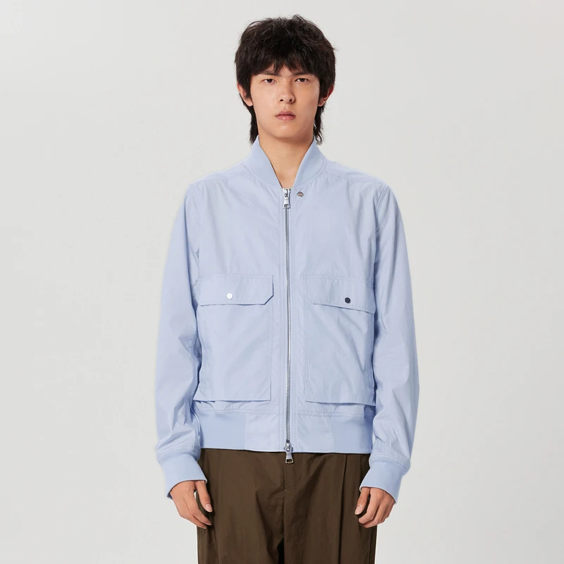速写男装春新品夹克外套男棒球领棉质短款日系时尚休闲9N2610810