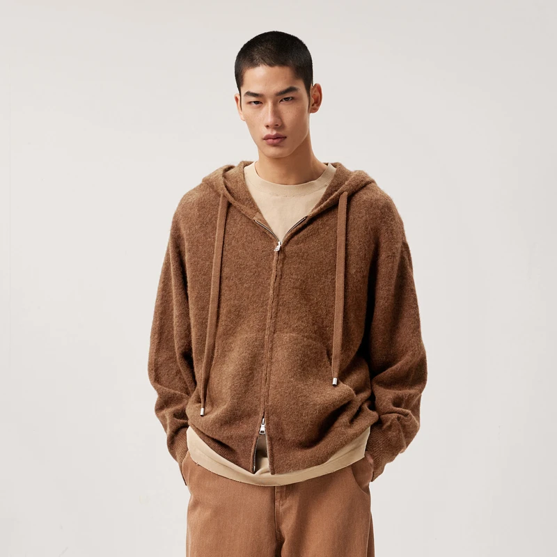 速写男装春新品日常休闲开襟针织衫复古简约情侣宽松男9O1312920