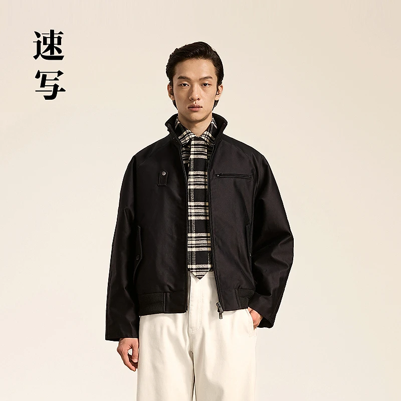 【商场同款】速写男装2025春新品立领宽松夹克休闲长袖9O0617440