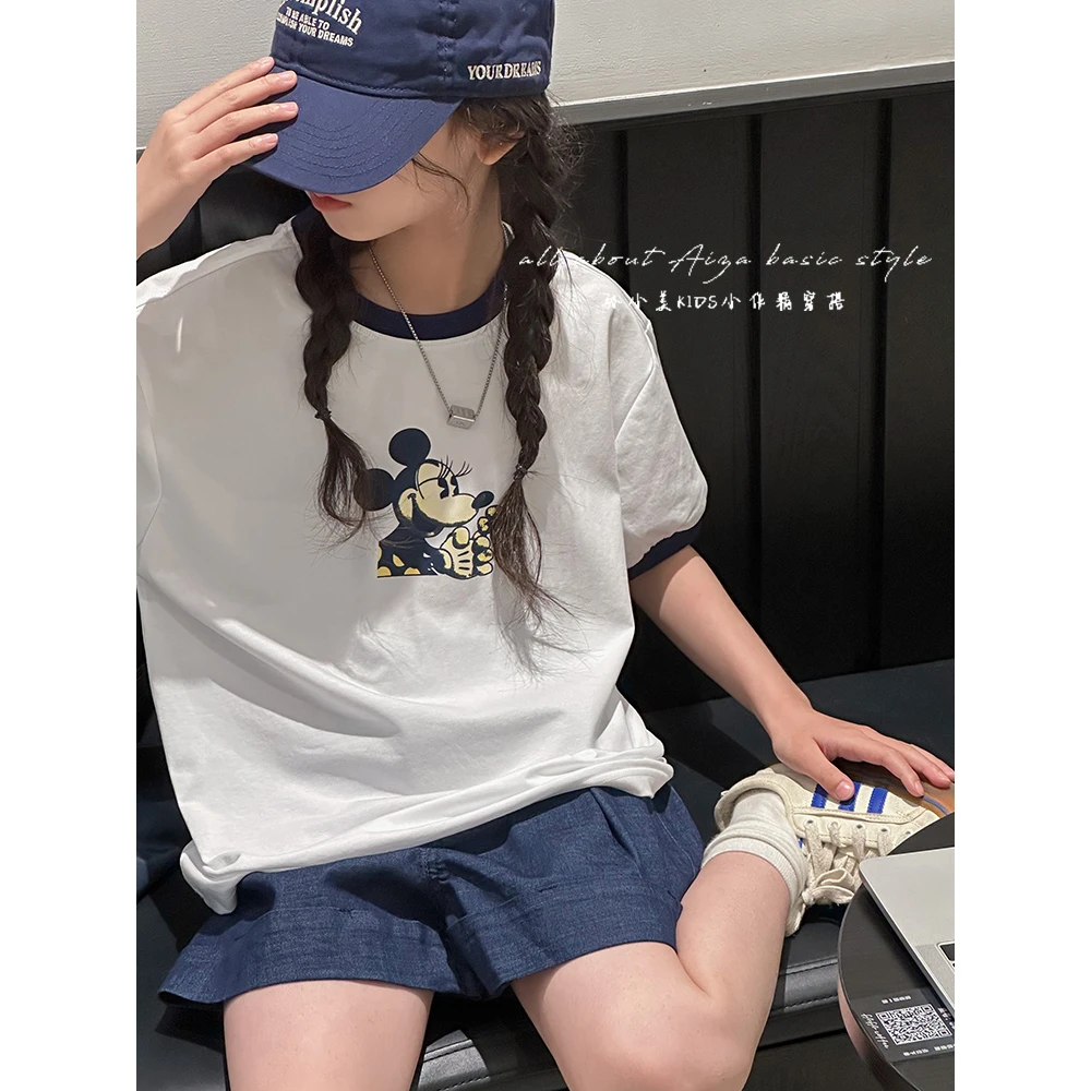 K24020原创韩国童装女童夏装儿童上衣t恤薄款夏季新款体恤衣服