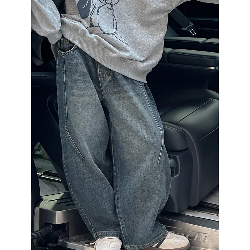 K27037孙小美女童春秋牛仔裤2025新款秋冬装加绒加厚裤子休闲