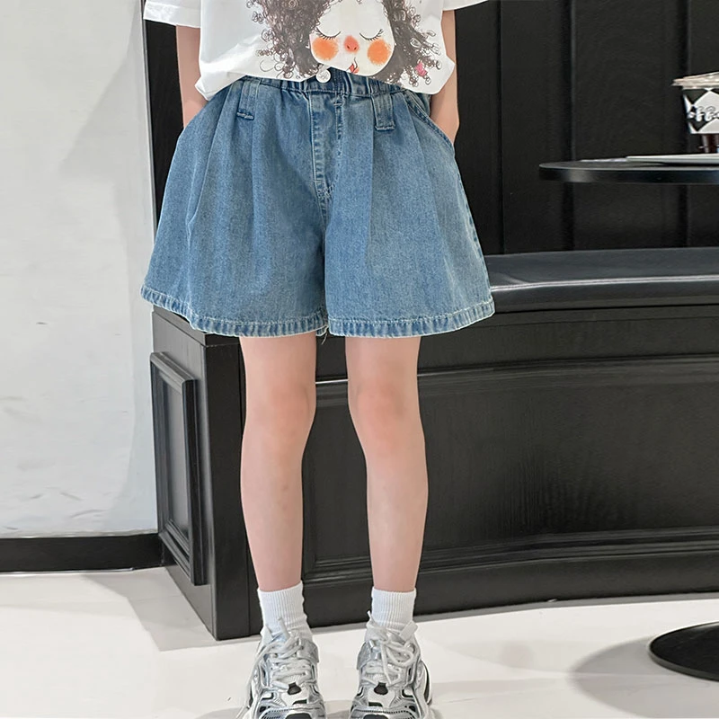 K26629童装女童夏装牛仔裙裤2025新款儿童短裤裙大童夏天韩版宽松