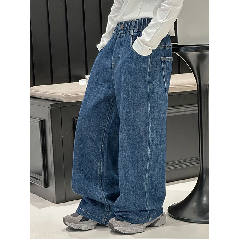 K27067孙小美女童秋冬装牛仔裤儿加绒加厚裤子2025新款休闲裤