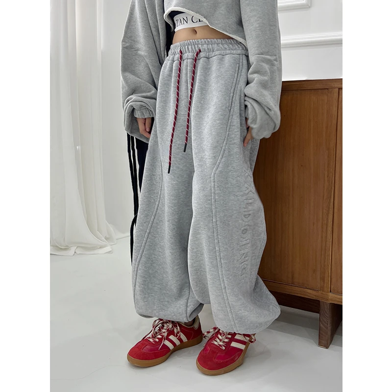 K27646孙小美女童束脚裤2025新款秋冬装加绒加厚儿童裤子卫裤