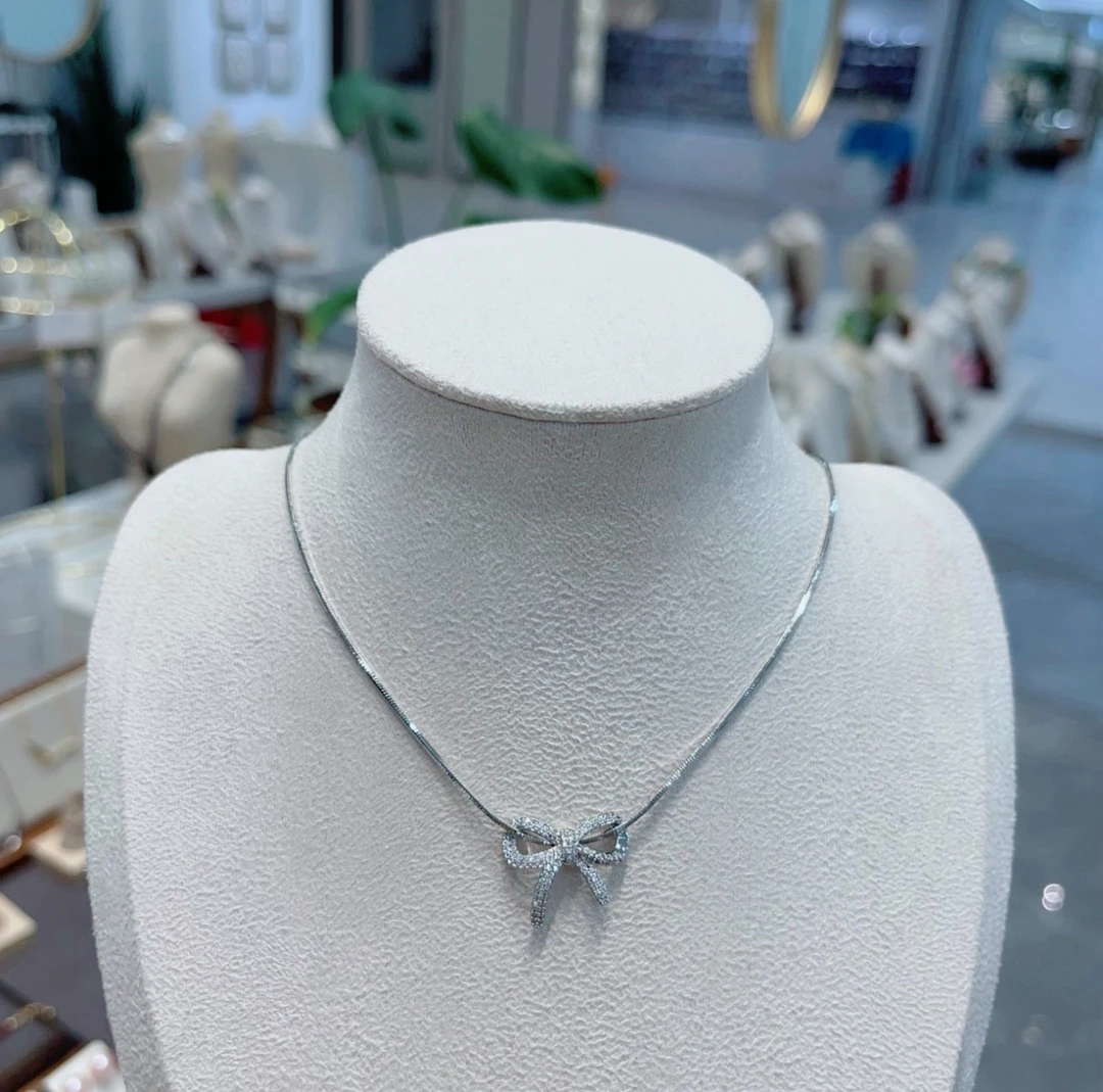 铜合金项链 蝴蝶结新品自留好美 强力推