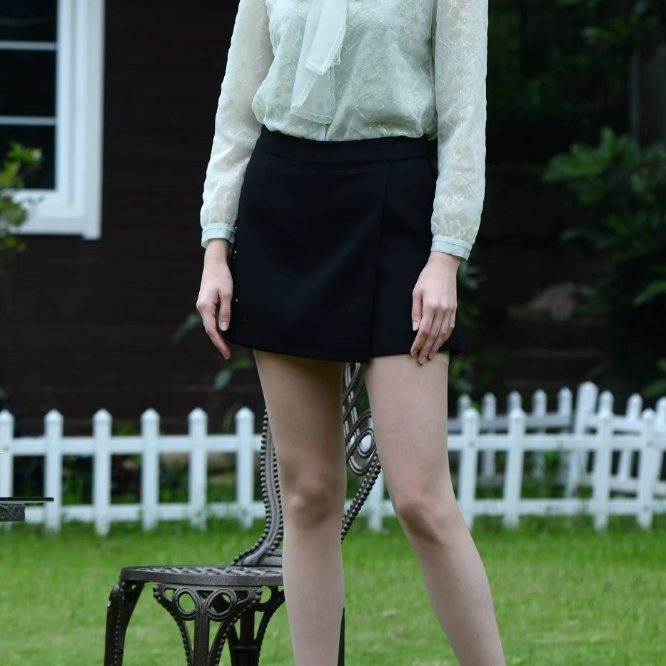 Pink Mary/粉红玛琍钉珠绣花半身裙裤PMANW2601