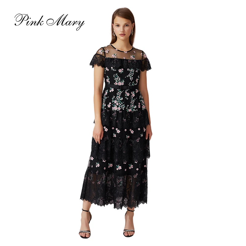 Pink Mary/粉红玛琍夏季连衣裙女新款PMAIS5708