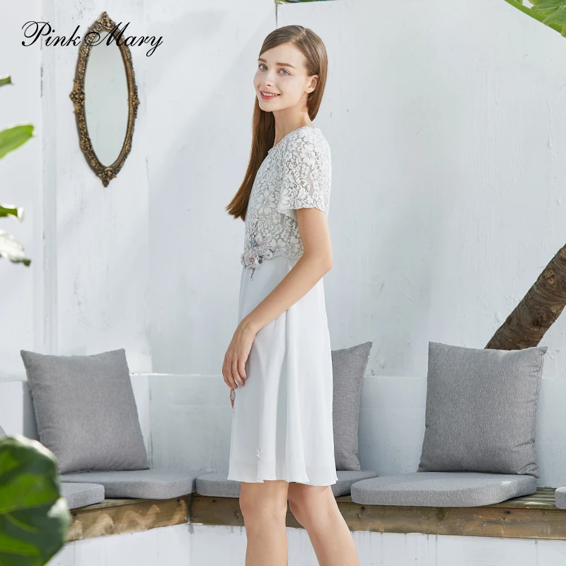 Pink Mary/粉红玛琍春夏新款连衣裙PMAKS5070