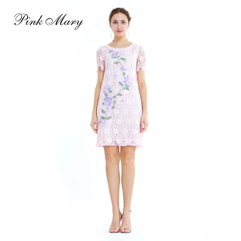 Pink Mary/粉红玛琍新款连衣裙女PMAHS5085