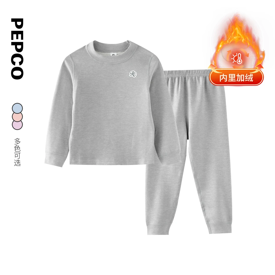 小猪班纳童装冬新款儿童上衣裤子两件套男女童加绒套装832446412