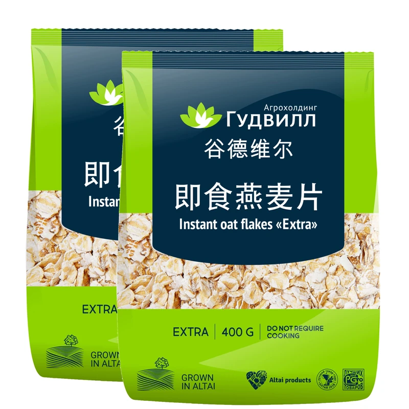 原装进口谷德维尔牌俄罗斯燕麦荞麦片营养早餐速食冲饮即食饱腹